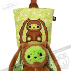 Plushie Dreadfuls -  Kiwi Rabbit - Plush Stuffed Animal - Mysterious