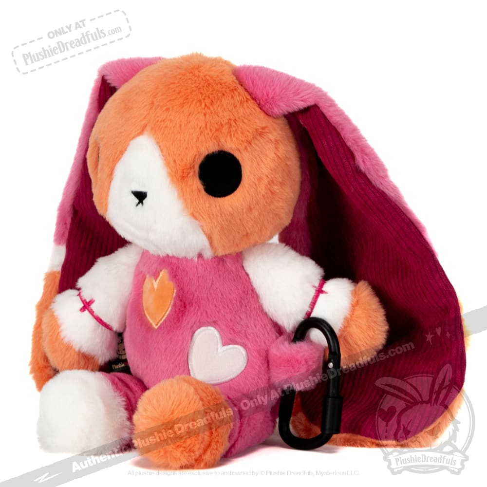 Plushie Dreadfuls - Lesbian Bunny Carabiner Edition- Plush Stuffed Animal Plush