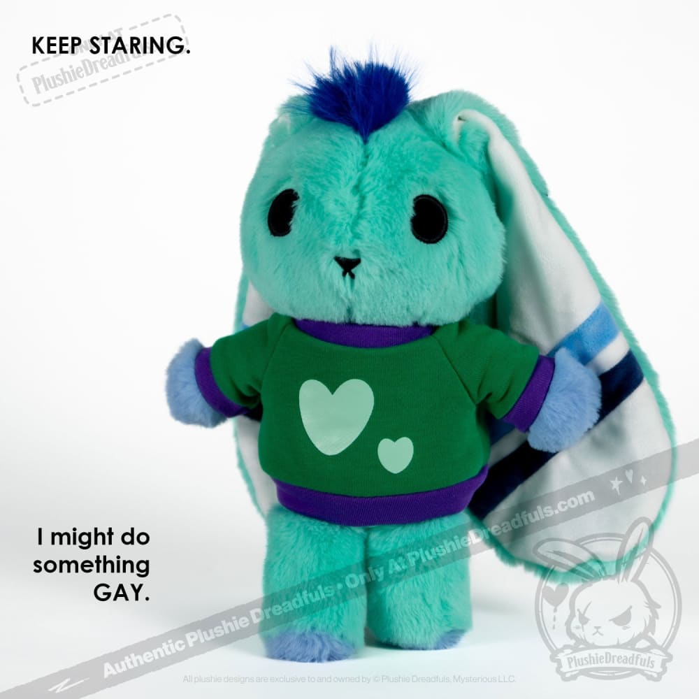 Plushie Dreadfuls - Mlm Gay Bunny Plush Stuffed Animal Plush