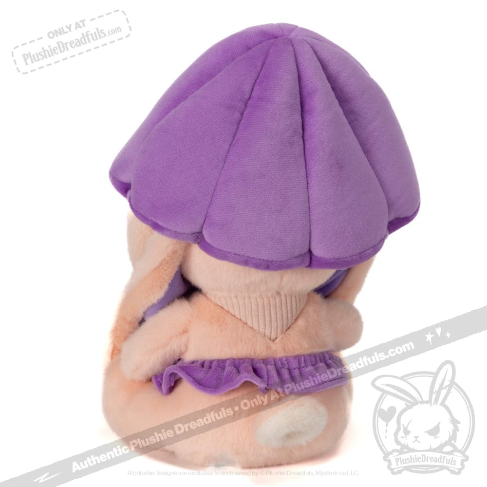 Plushie Dreadfuls - Mushroom Rabbit Lilac Bonnet Plush Stuffed Animal Toy