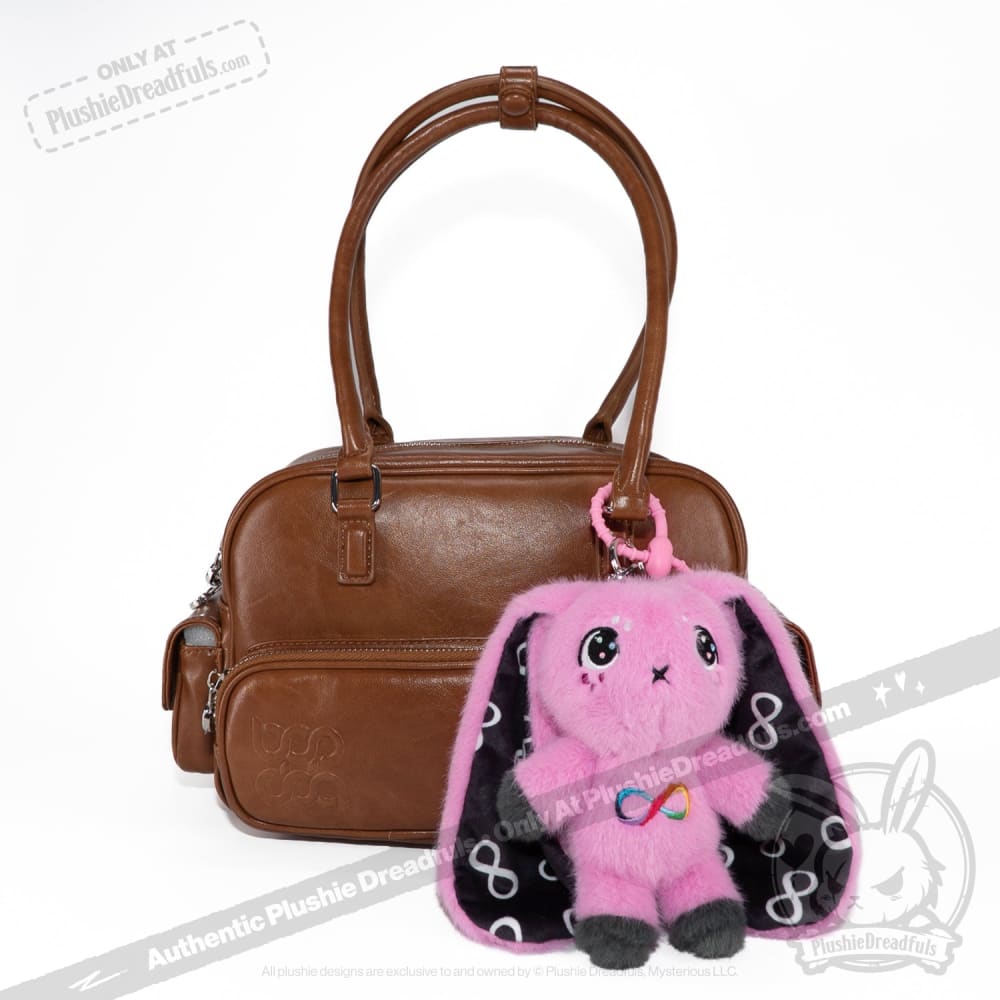 Plushie Dreadfuls - Pink Autism Rabbit Plush Keychain Accessory Keychain
