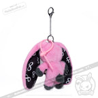 Plushie Dreadfuls - Pink Autism Rabbit Plush Keychain Accessory Keychain