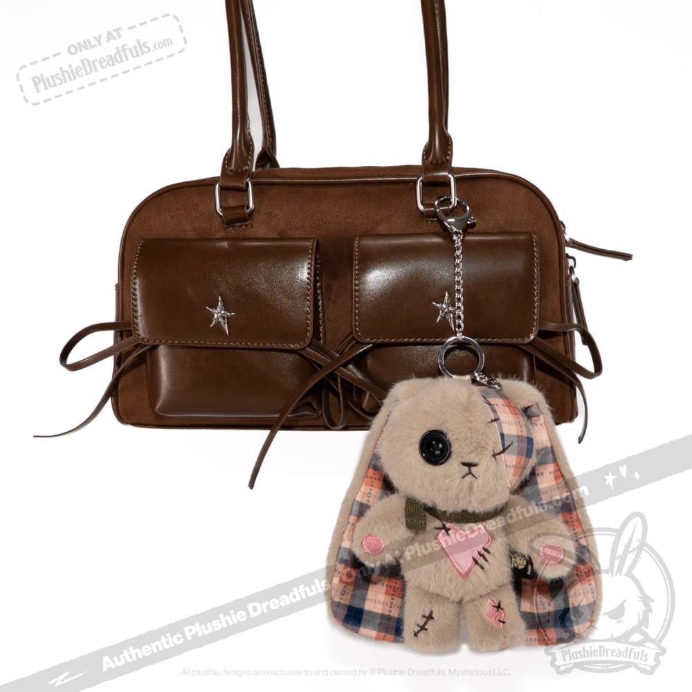 Plushie Dreadfuls - Plaid Love Rabbit Plush Keychain Accessory - Mysterious