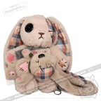 Plushie Dreadfuls - Plaid Love Rabbit Plush Keychain Accessory - Mysterious