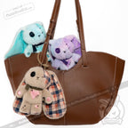 Plushie Dreadfuls - Plaid Love Rabbit Plush Keychain Accessory - Mysterious