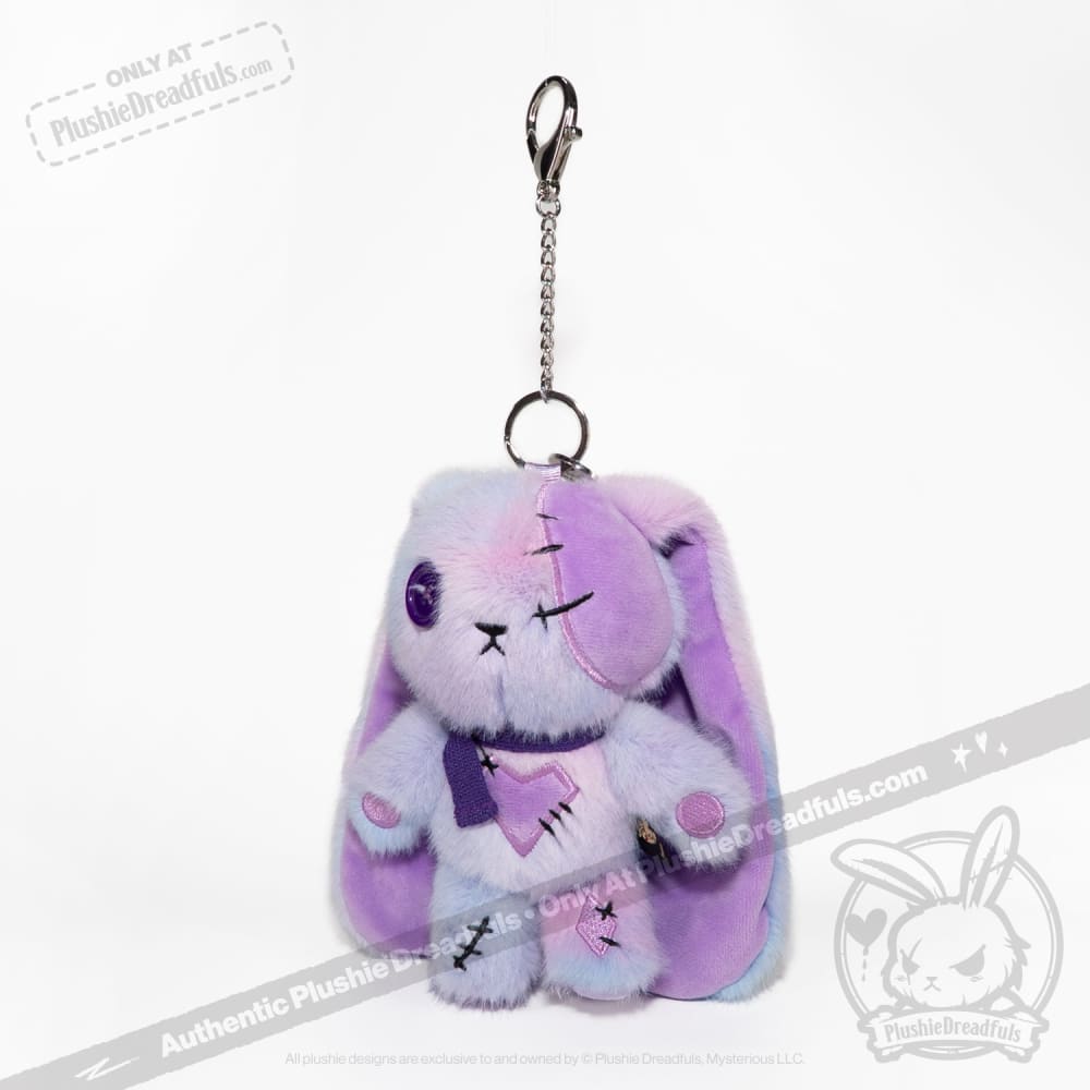 Plushie Dreadfuls - Purple Ice Love Rabbit Plush Keychain Accessory - Mysterious