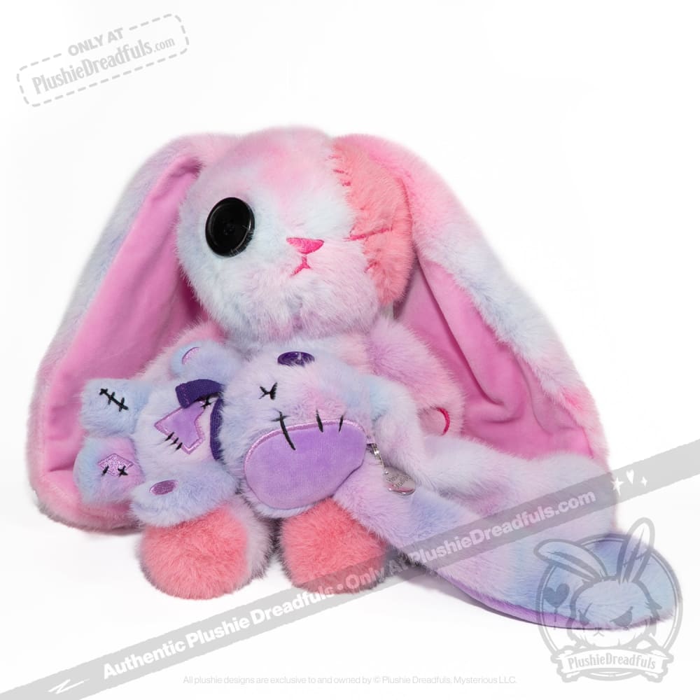Plushie Dreadfuls - Purple Ice Love Rabbit Plush Keychain Accessory - Mysterious
