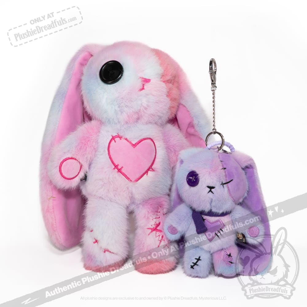 Plushie Dreadfuls - Purple Ice Love Rabbit Plush Keychain Accessory - Mysterious