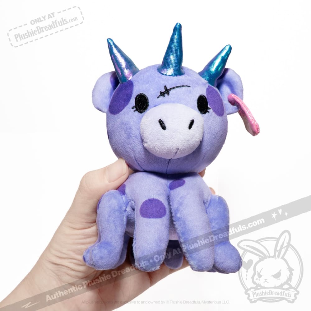 Plushie Dreadfuls - Purple Space Cow - Plush Stuffed Animal toy