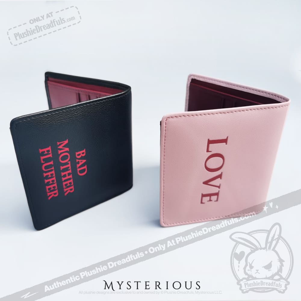 Angry and Love Rabbit Leather Wallet - Mysterious