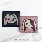 Angry and Love Rabbit Leather Wallet - Mysterious