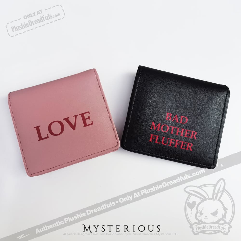 Angry and Love Rabbit Leather Wallet - Mysterious