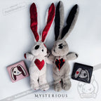 Angry and Love Rabbit Leather Wallet - Mysterious