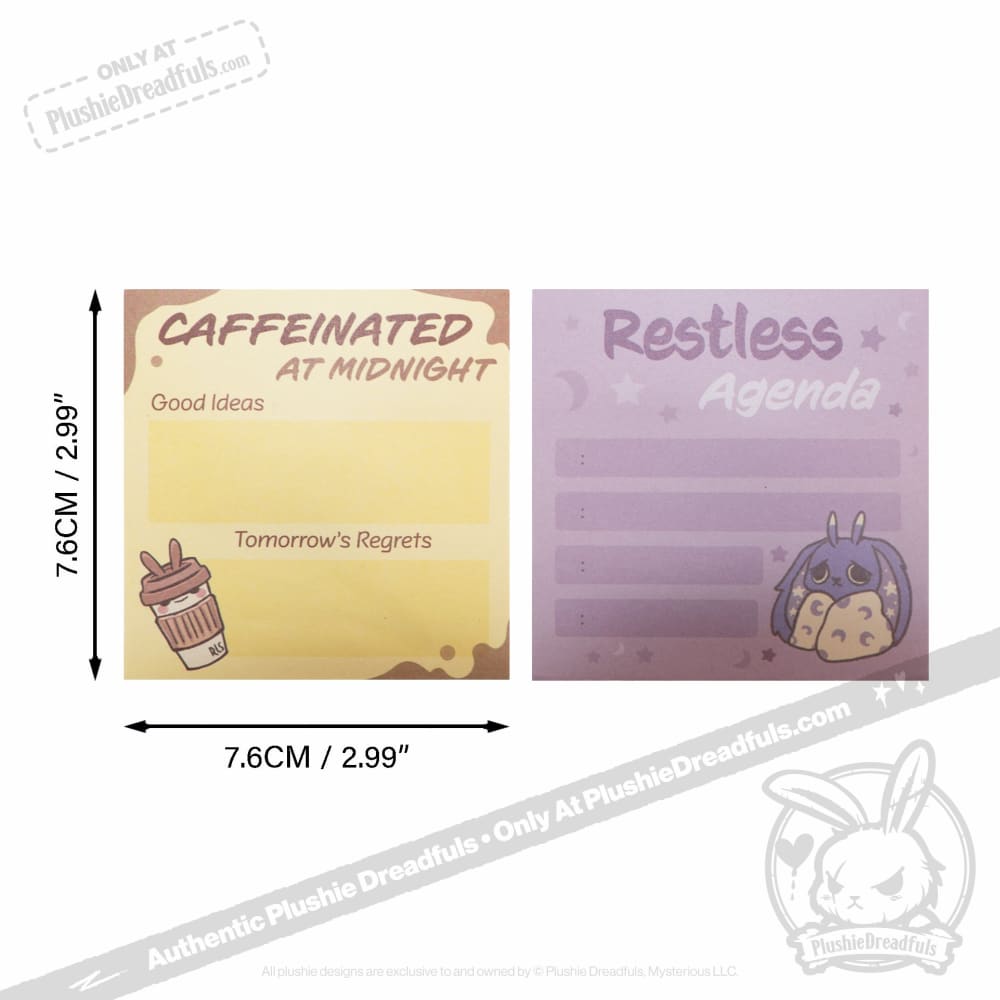 Plushie Dreadfuls - Restless Sticky Notes notepad