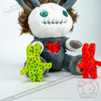 Plushie Dreadfuls - Schizophrenia Rabbit - Plush Stuffed Animal - Mysterious