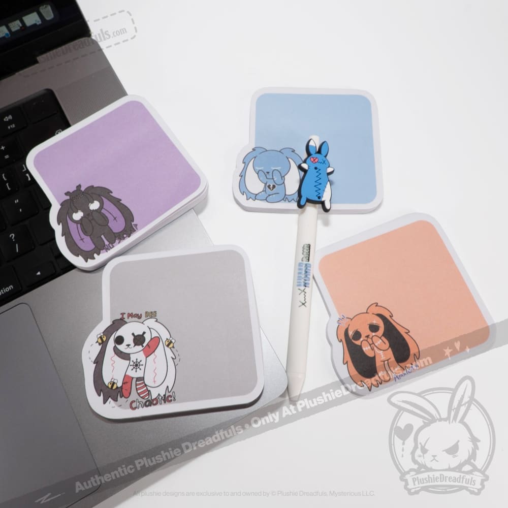Plushie Dreadfuls - Sticky Note Four Pack notepad