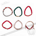 Plushie Dreadfuls - Strawberry Rabbit Stacking Bracelet Set