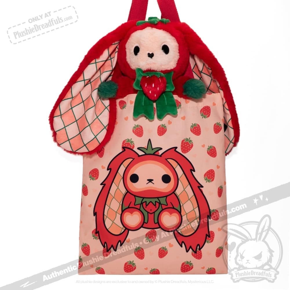 Plushie Dreadfuls - Strawbunny Rabbit - Plush Stuffed Animal toy