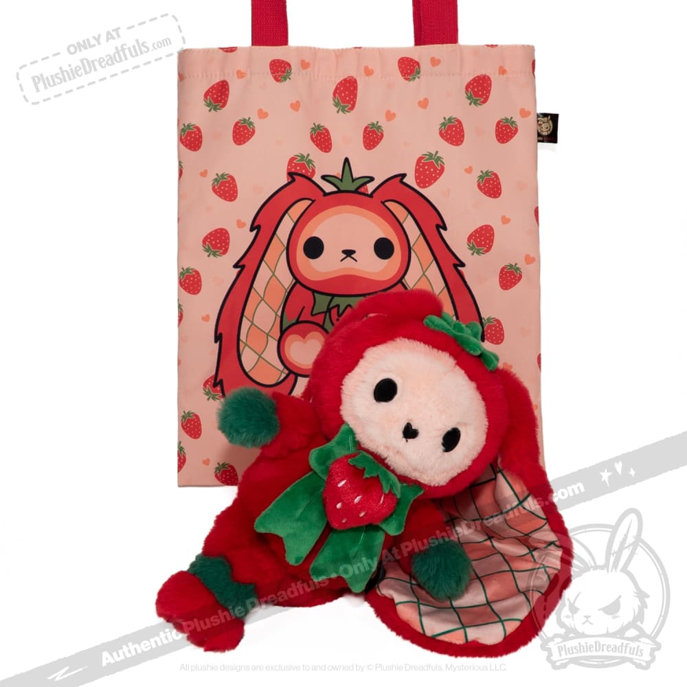 Plushie Dreadfuls - Strawbunny Rabbit - Plush Stuffed Animal toy