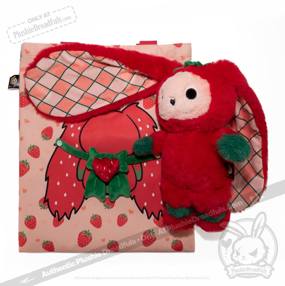 Plushie Dreadfuls - Strawbunny Rabbit - Plush Stuffed Animal toy