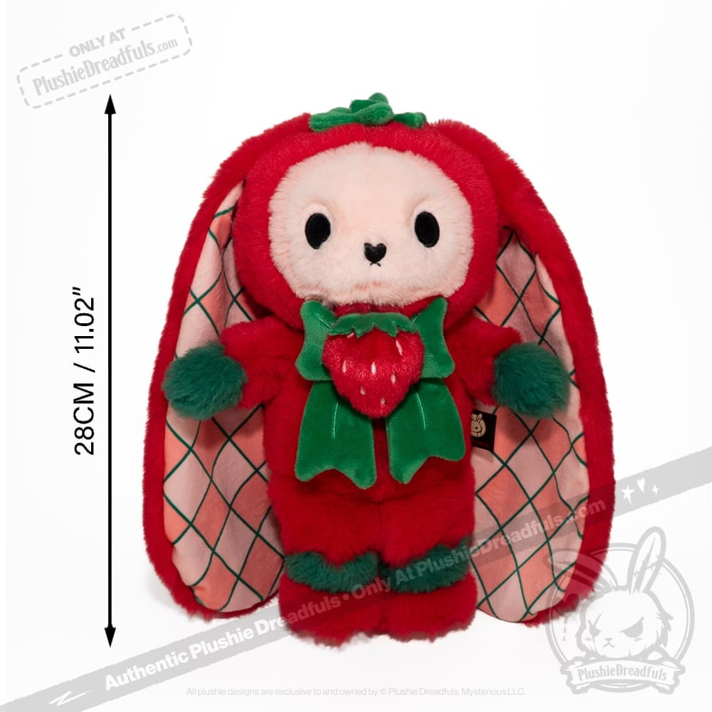 Plushie Dreadfuls - Strawbunny Rabbit - Plush Stuffed Animal toy