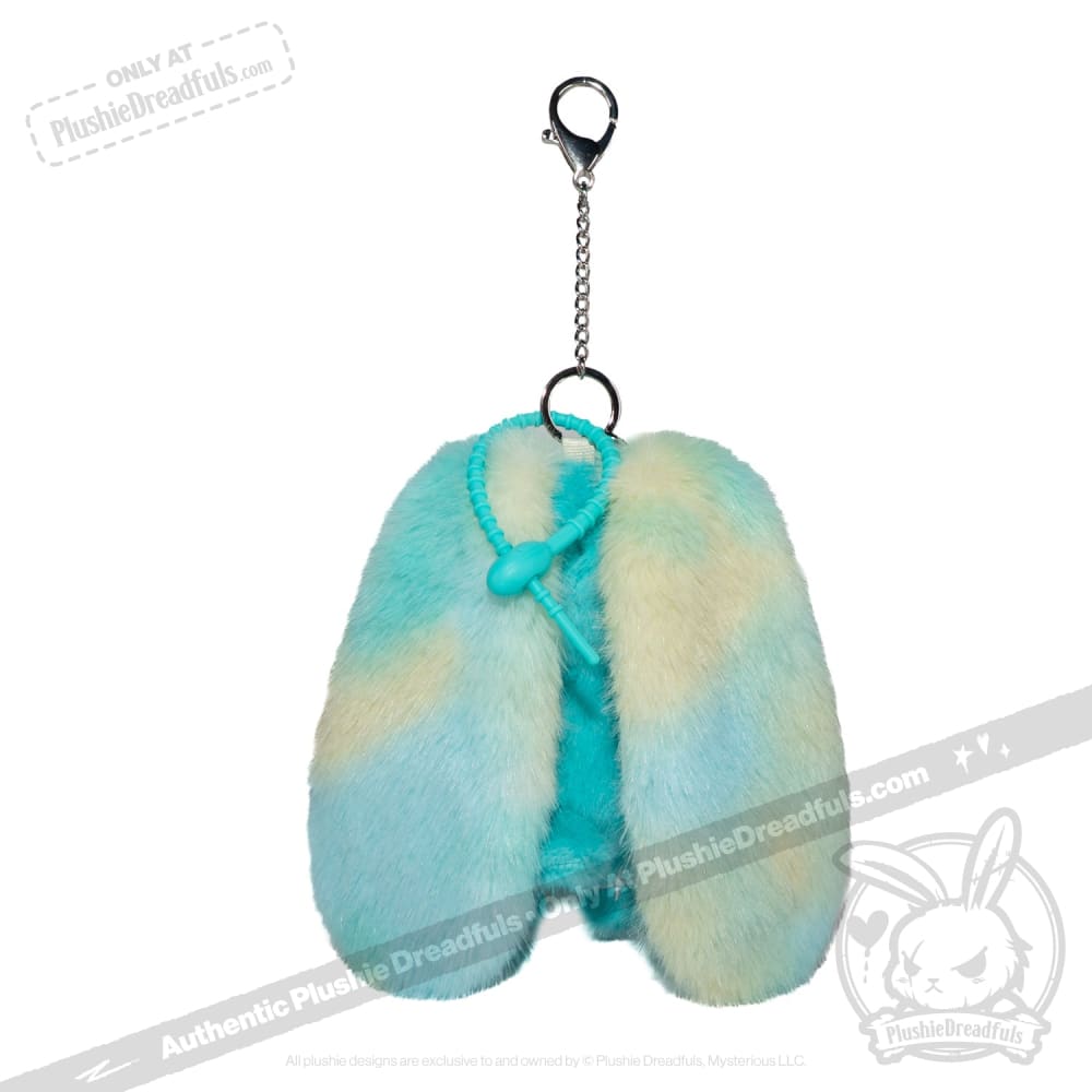 Plushie Dreadfuls -Teal Anxiety Rabbit Plush Keychain Accessory Keychain