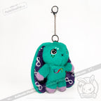 Plushie Dreadfuls - Teal Autism Rabbit Plush Keychain Accessory Keychain