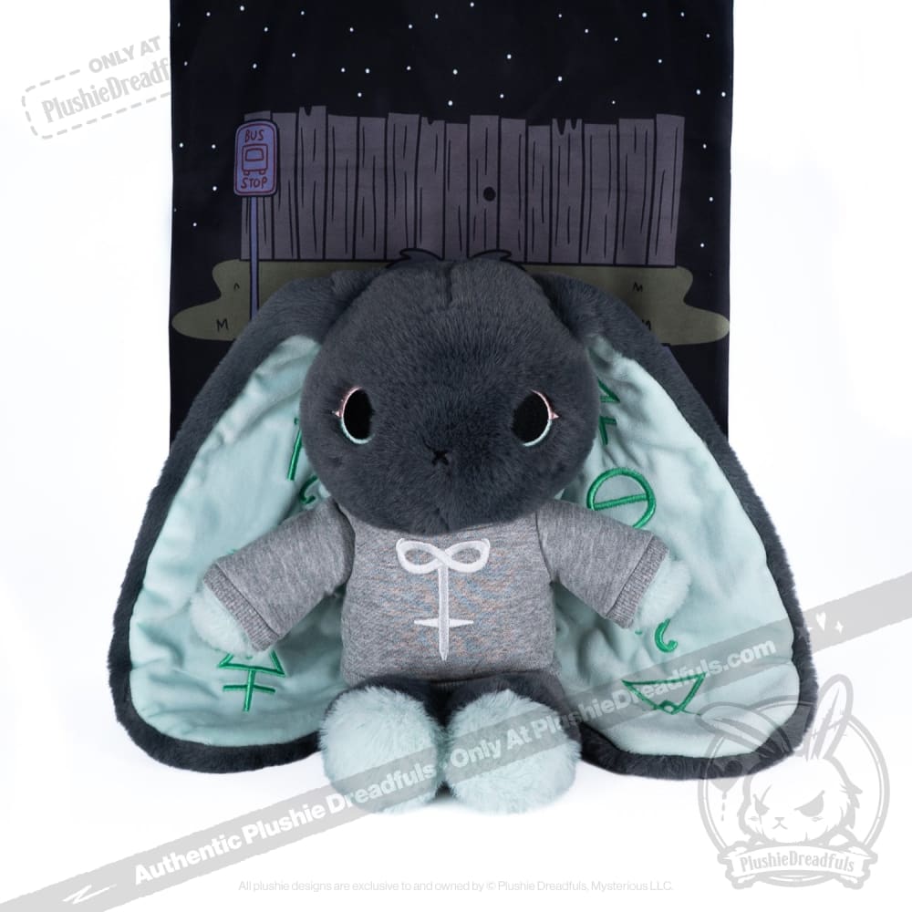 Plushie Dreadfuls - Trust Issues Bunny Grey Edition Plush Stuffed Animal Plush
