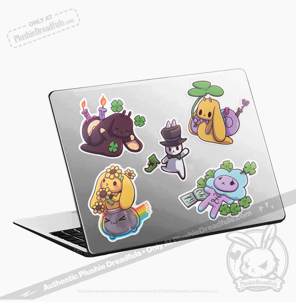 Plushie Dreadfuls Vinyl Sticker Pack Vol. 4 - Lucky Buns sticker