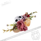 Plushie Notions - Skelly Bun Flower Crown Accessory - Mysterious