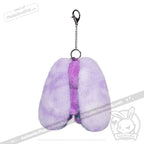 Plushie Dreadfuls -Purple Teal Anxiety Rabbit Plush Keychain Accessory Keychain