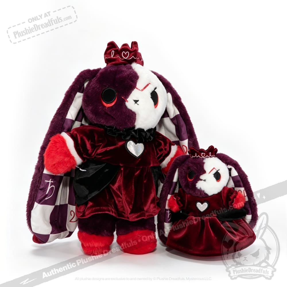 Queen of Hearts Rabbit Plush Keychain Accessory - Keychain