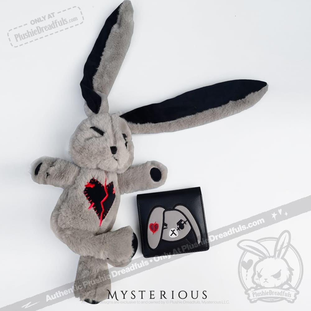 Angry and Love Rabbit Leather Wallet - Mysterious