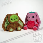 Plushie Dreadfuls - Raspberry Bunny Plush Stuffed Animal Toy