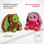 Plushie Dreadfuls - Raspberry Bunny Plush Stuffed Animal Toy