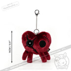 Rogue Broken Heart Plush Keychain Accessory - Keychain