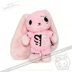 Plushie Dreadfuls - Scoliosis Rabbit Pink Limited Edition - Plush Stuffed Animal - plush