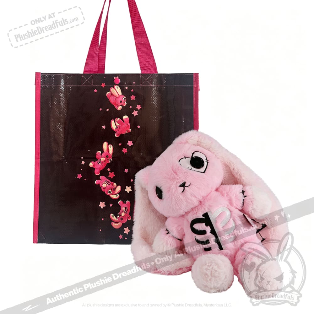 Plushie Dreadfuls - Scoliosis Rabbit Pink Limited Edition - Plush Stuffed Animal - plush