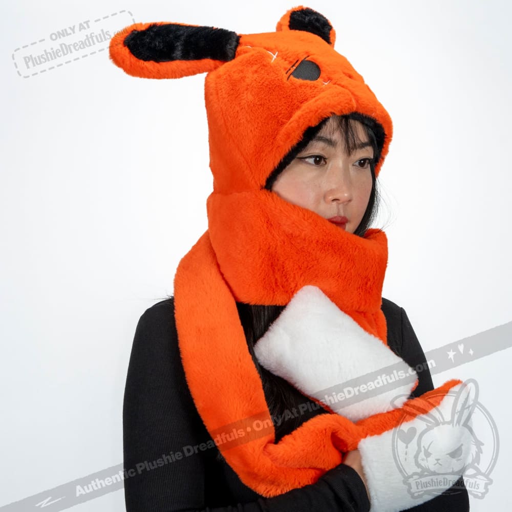 Scoodie Dreadful - Anxiety Rabbit Scarf Hoodie - Mysterious