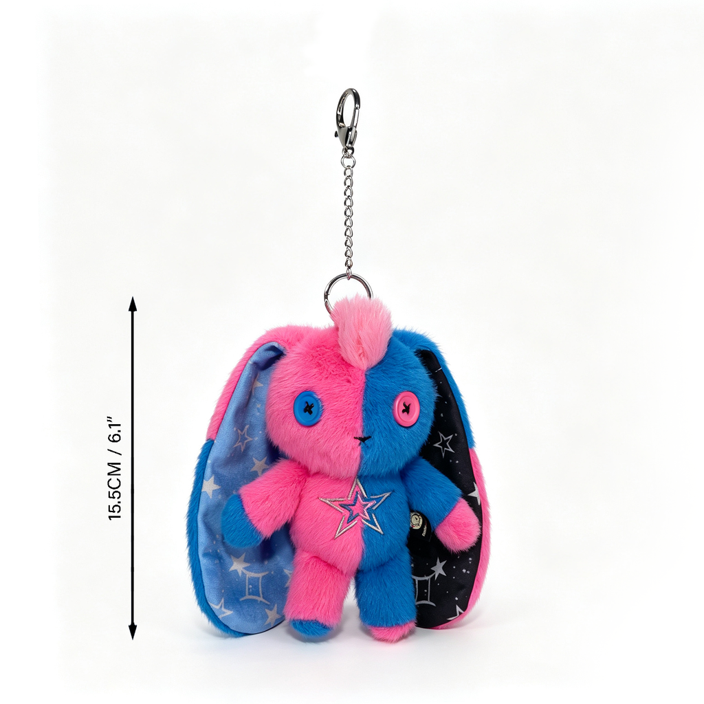 Plushie Dreadfuls - Gemini Rabbit - Plush Keychain