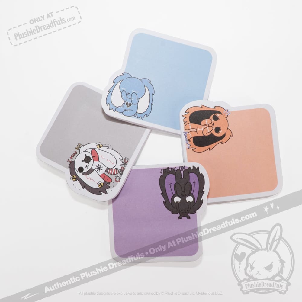 Plushie Dreadfuls - Sticky Note Four Pack notepad