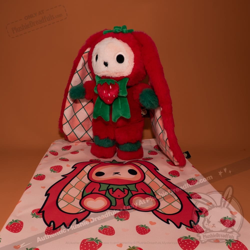Plushie Dreadfuls - Strawbunny Rabbit - Plush Stuffed Animal toy