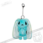 Plushie Dreadfuls -Teal Anxiety Rabbit Plush Keychain Accessory Keychain