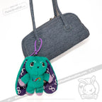 Plushie Dreadfuls - Teal Autism Rabbit Plush Keychain Accessory Keychain