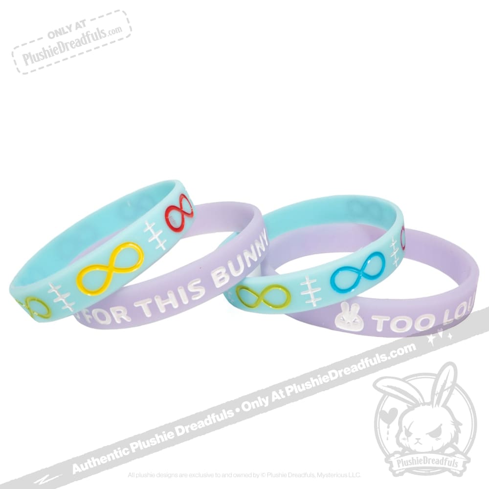 Plushie Dreadfuls - Too Loud For This Bunny Glow in the Dark Bracelet Set Bracelet