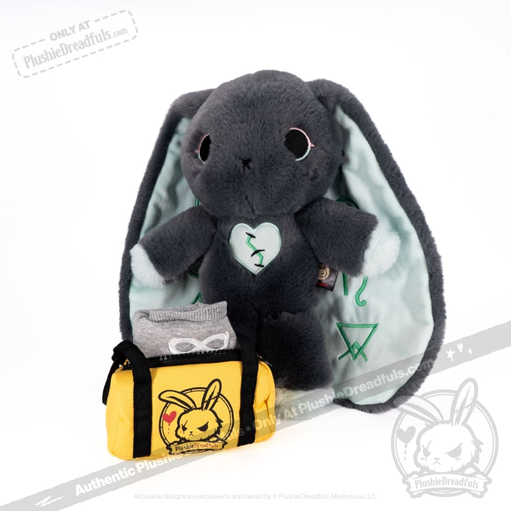 Plushie Dreadfuls - Trust Issues Bunny Grey Edition Plush Stuffed Animal Plush