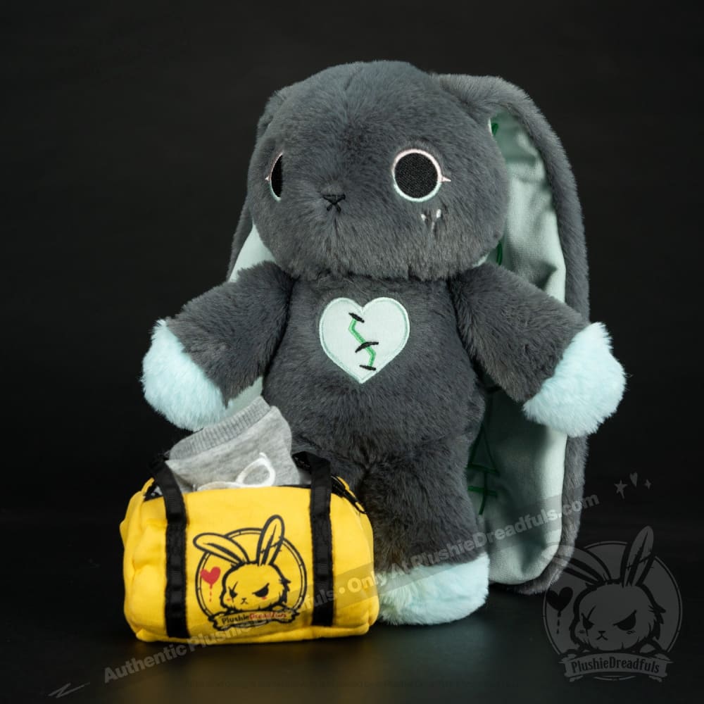 Plushie Dreadfuls - Trust Issues Bunny Grey Edition Plush Stuffed Animal Plush