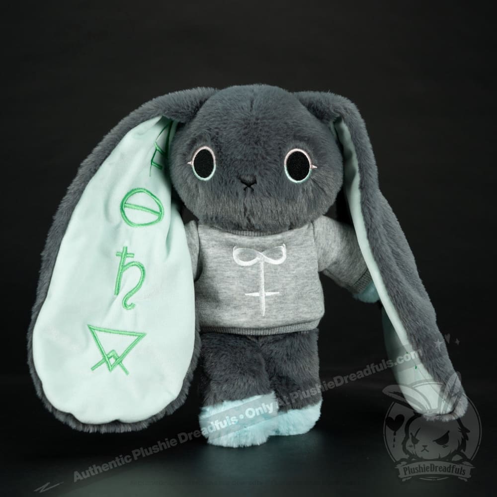 Plushie Dreadfuls - Trust Issues Bunny Grey Edition Plush Stuffed Animal Plush