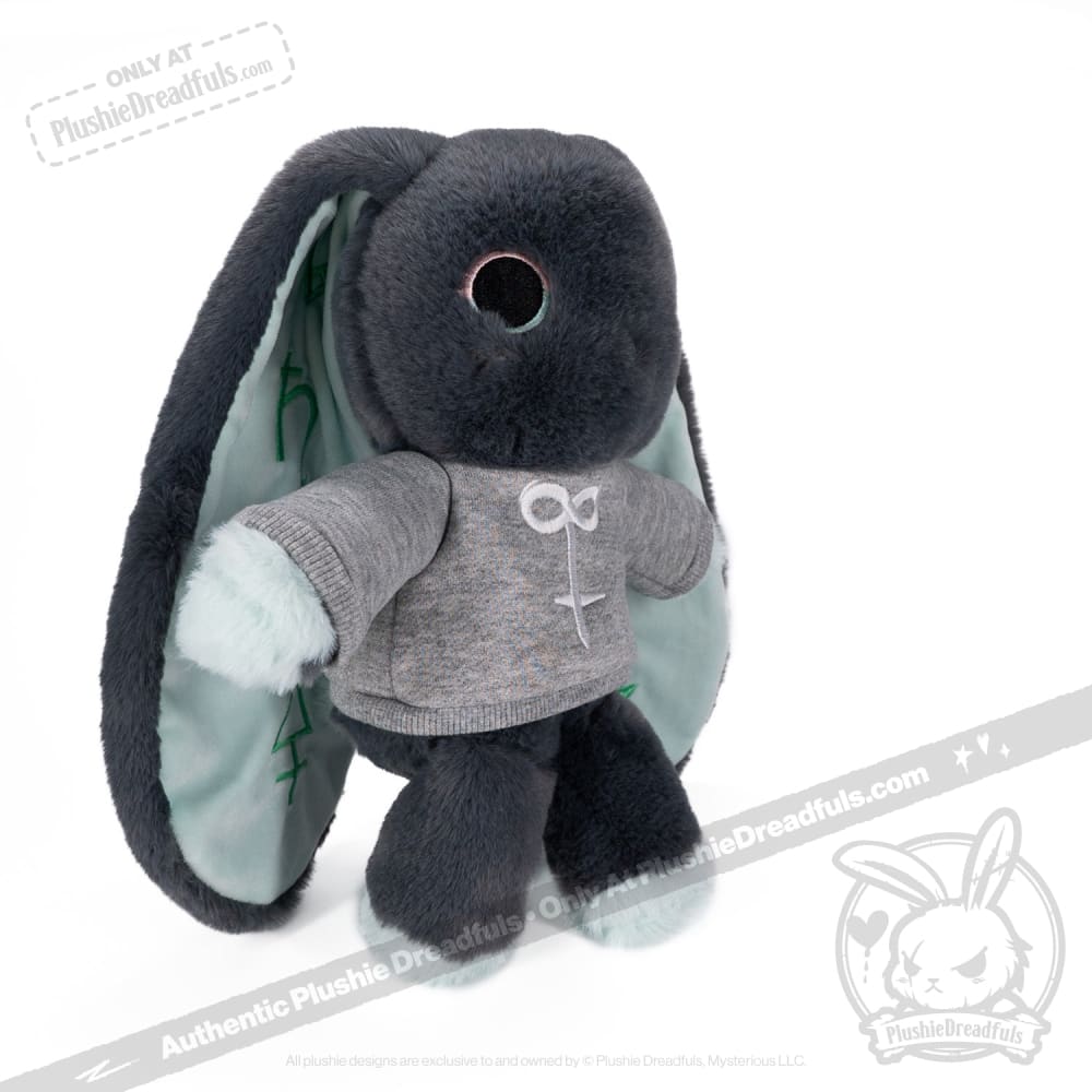 Plushie Dreadfuls - Trust Issues Bunny Grey Edition Plush Stuffed Animal Plush