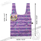 Victorian McGee - Harajuku Cheshire Cat Reusable Shopping Bag Accessory - shopping bag